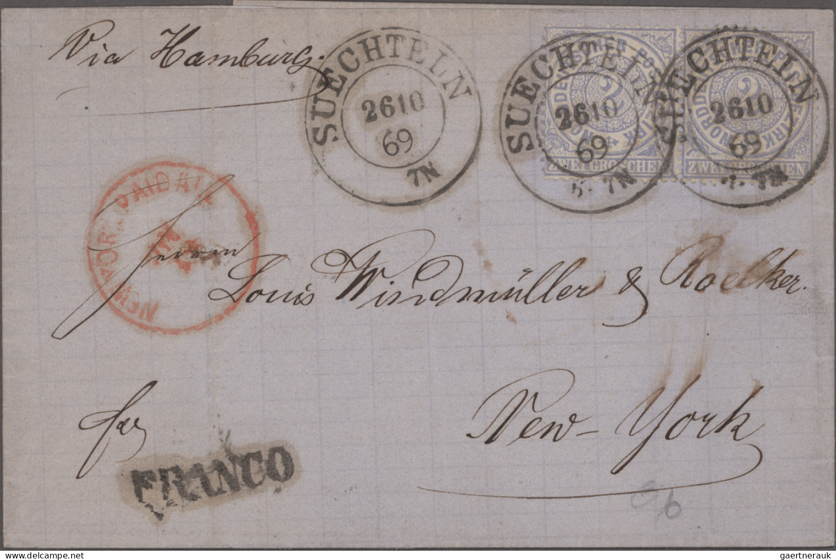 Europe: 1800/1900 (ca.), umfangreicher Posten Briefe, Briefvorderseiten und Ganz