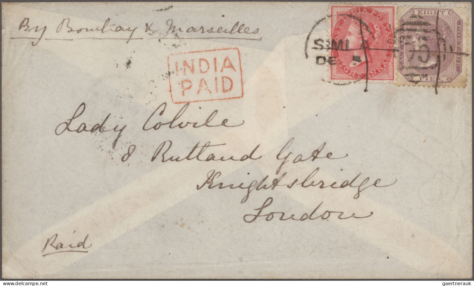 Europe: 1800/1900 (ca.), umfangreicher Posten Briefe, Briefvorderseiten und Ganz
