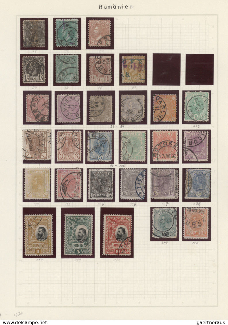 Europe - East: 1881/1970 (ca.), collection on pages - almost exclusively used -