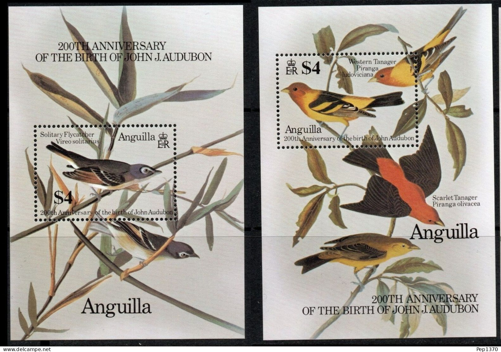 ANGUILLA 1985 - AVES - PAJAROS - YVERT HB-62/63** - Sonstige & Ohne Zuordnung