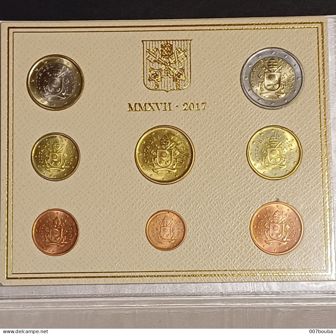 VATICAN VATICANO 2017 / COFFRET OFFICIEL 8 VALEURS / BU - Vatican