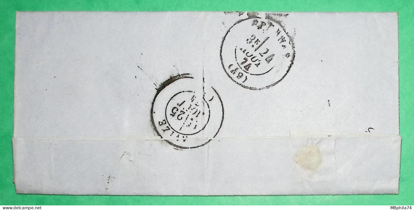 N°60A GC 2213 MAREUIL SUR AY MARNE POUR AVIZE 1874 LETTRE COVER FRANCE - 1849-1876: Période Classique