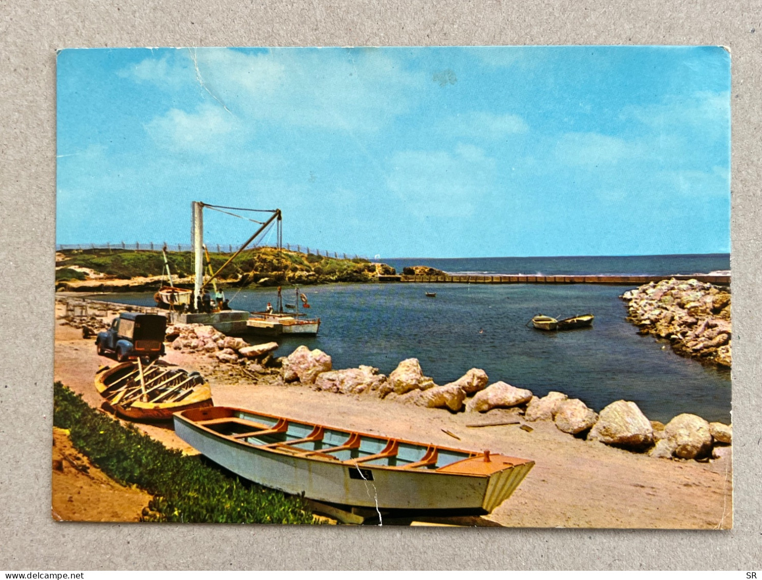 POSTCARD BY PALPHOT NO. 8187 The Boat Mooring At The School. ‏mevot Yam - Mikhmoret. ISRAEL - Israel