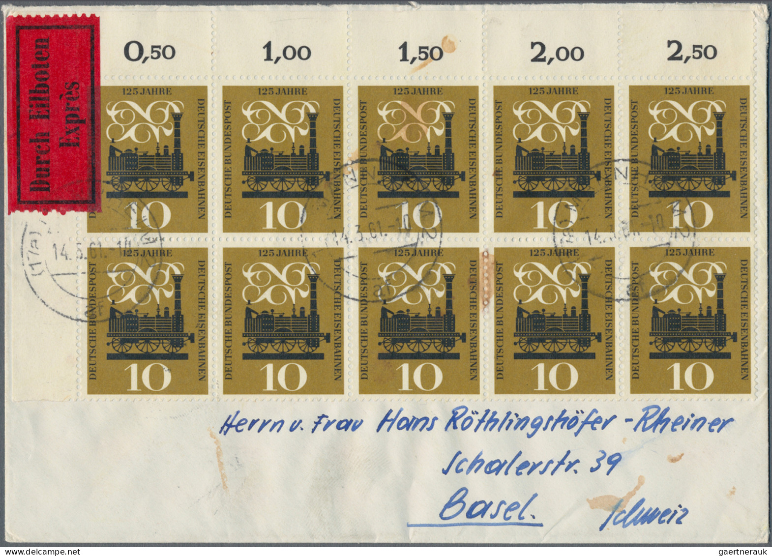 Nachlässe: BELEGE DEUTSCHLAND - 1872/2007, Umfangreicher Bestand Briefe, Karten - Vrac (min 1000 Timbres)