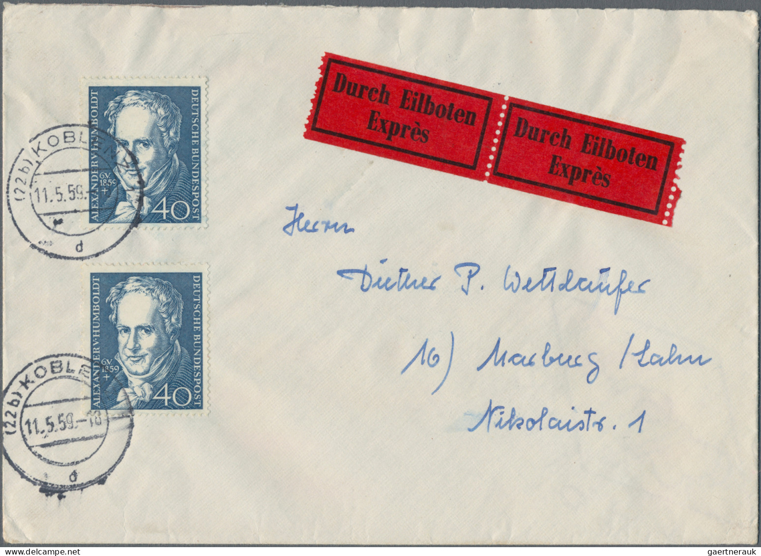 Nachlässe: BELEGE DEUTSCHLAND - 1873/2006, umfangreicher Bestand Briefe, Karten