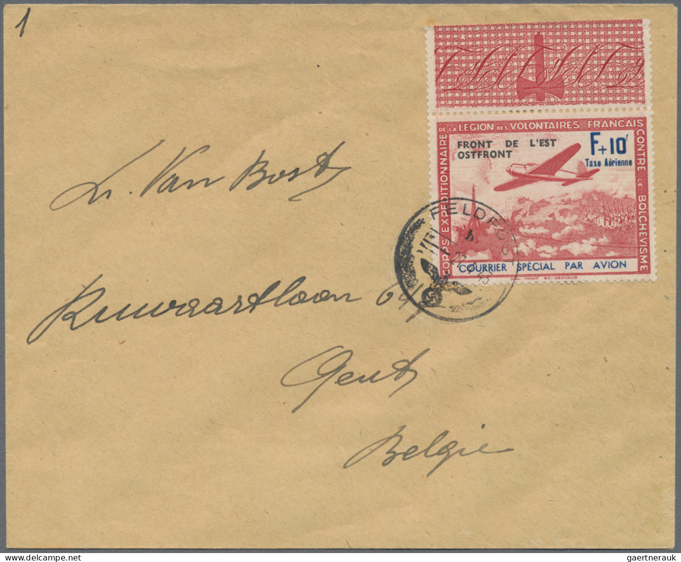 Nachlässe: 1901 - 1943, Kleiner Posten von 6 Briefen und einer Karte, dabei offi