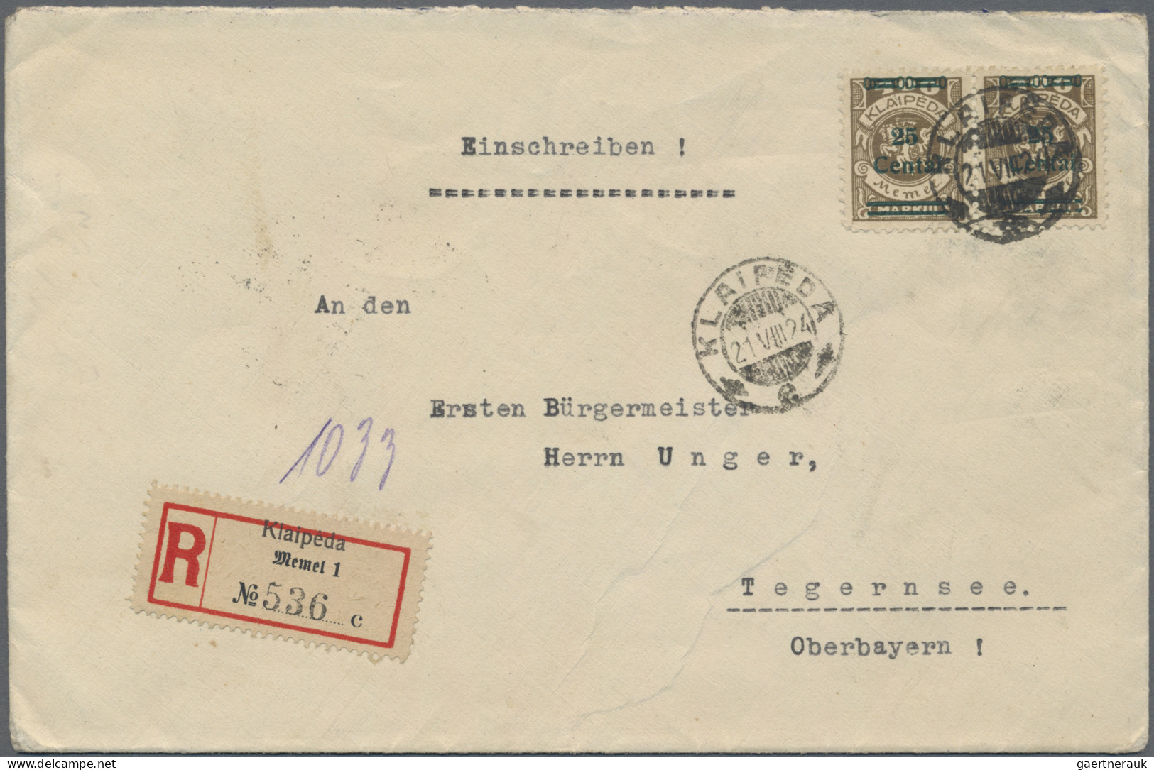 Nachlässe: 1873/1924, interessante Sammlung mit ca.170 Belegen im Ordner, dabei