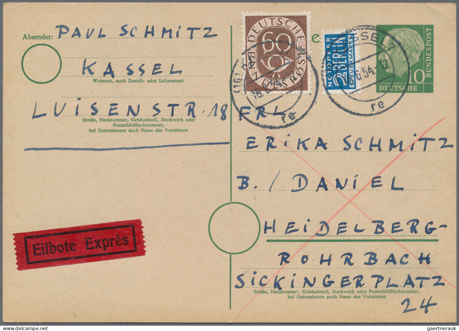 Nachlässe: DEUTSCHLAND NACH 1945, Posten Mit Hunderten Von Briefen, Karten Und G - Vrac (min 1000 Timbres)