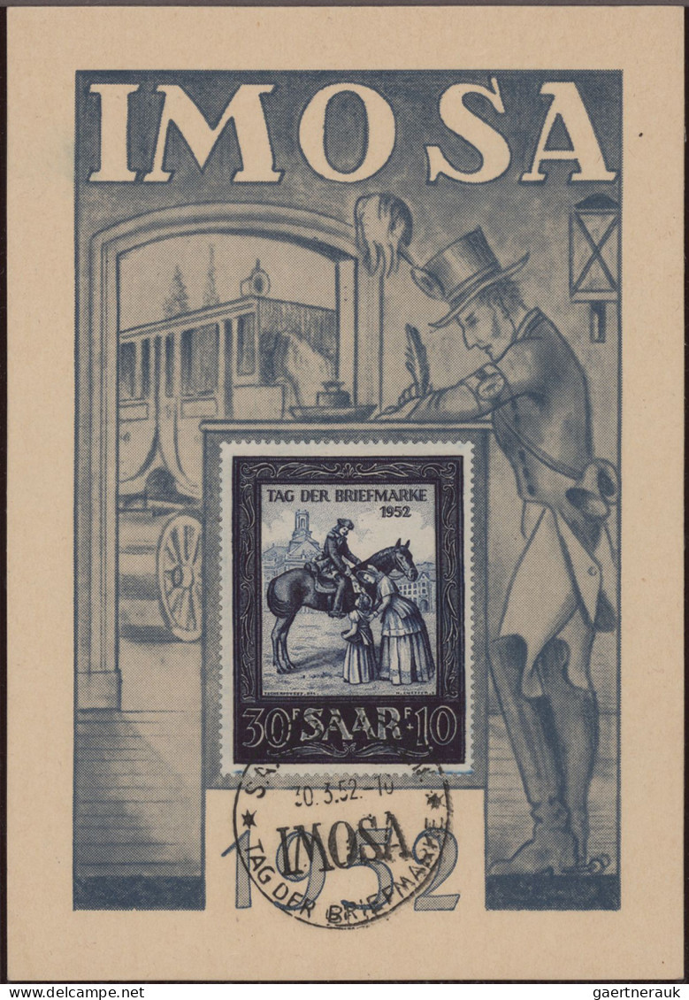 Nachlässe: SAAR, 1920/1956, Nachlass-Posten Mit Teilsammlung Mit Einigen Bessere - Lots & Kiloware (min. 1000 Stück)