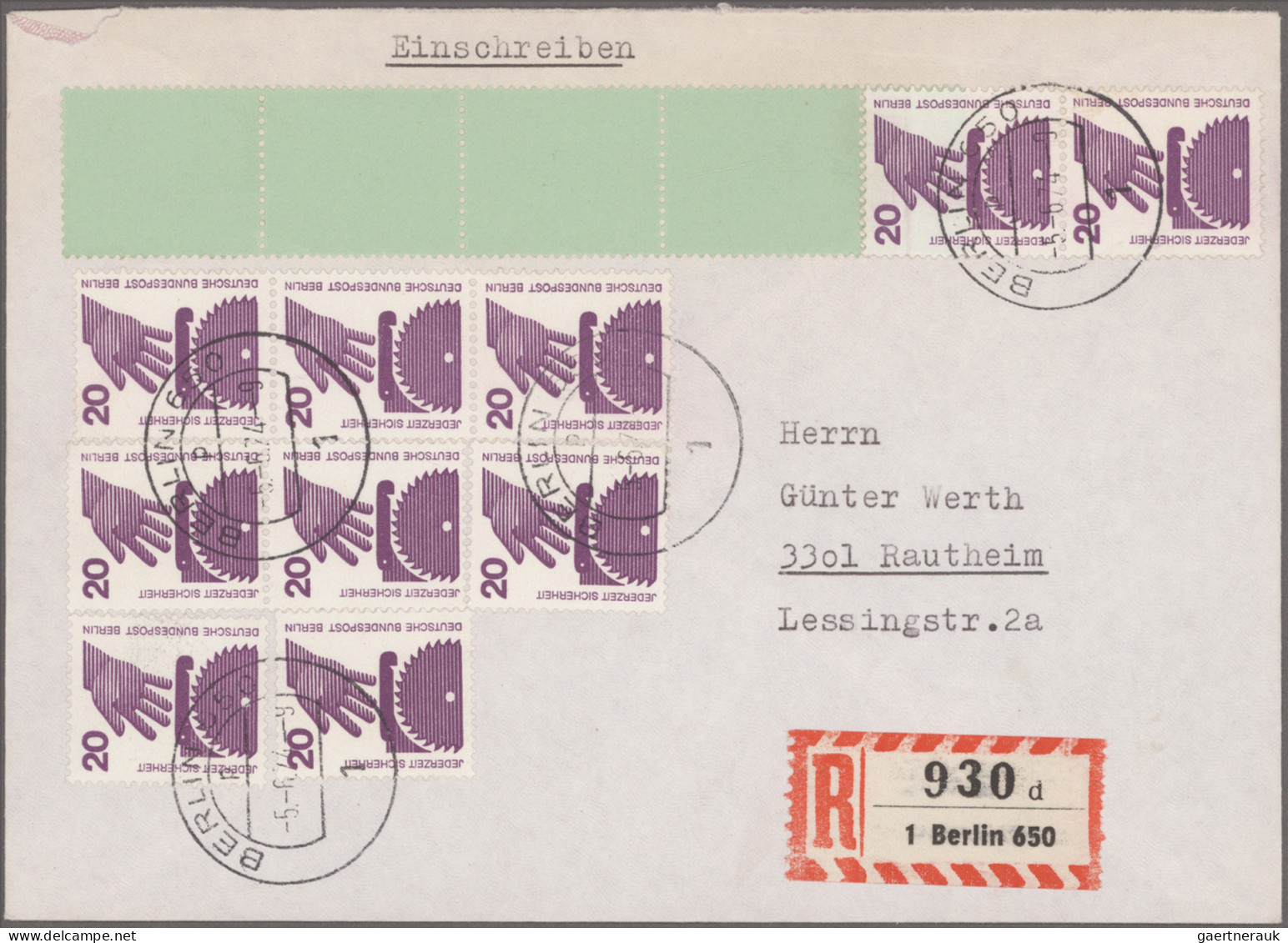 Nachlässe: BRD/BERLIN/DDR 1950/2011, Nachlass-Briefposten Mit Bedarfs- Und Samml - Vrac (min 1000 Timbres)