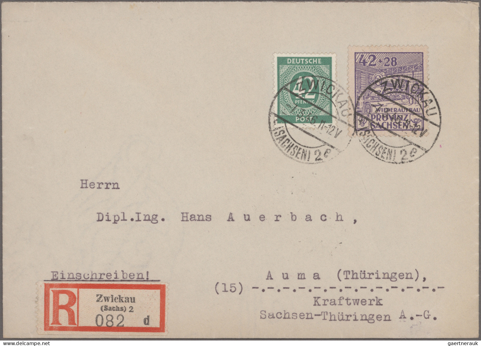 Nachlässe: DEUTSCHLAND 1945-1950, Nachlass-Briefposten Mit Briefen, Karten Und G - Vrac (min 1000 Timbres)