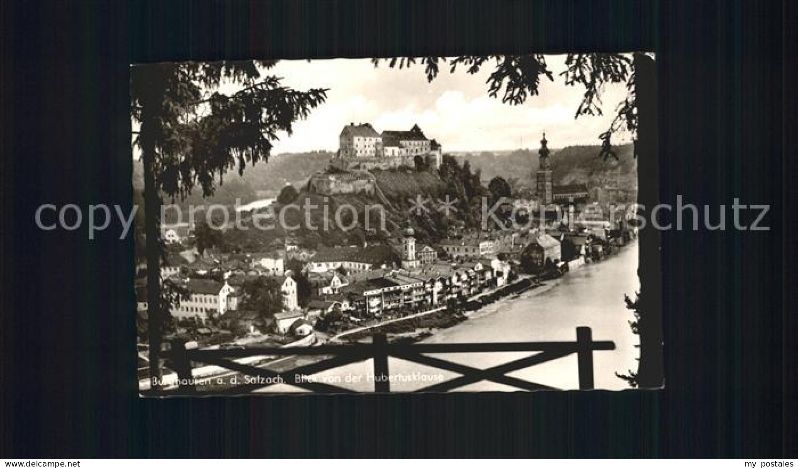 72206882 Burghausen Salzach Blick Von Hubertusklause  Burghausen - Burghausen