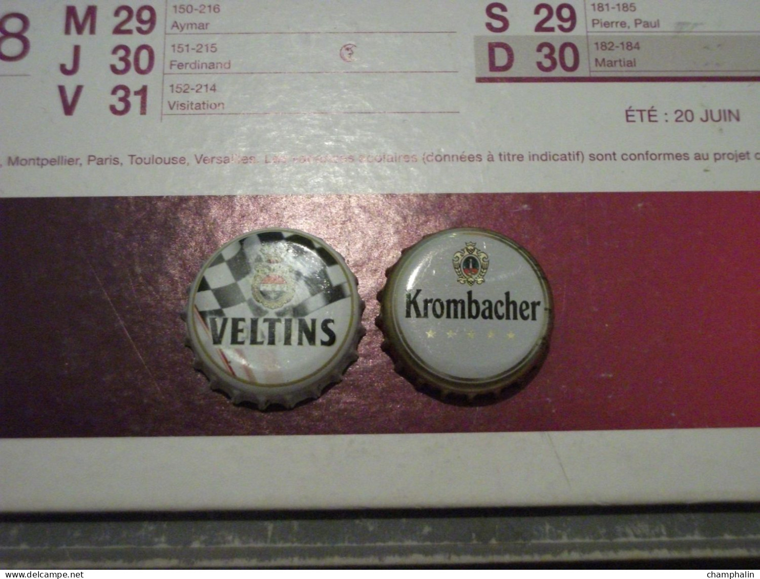 Allemagne - Lot De 2 Capsules De Bières Différentes - Veltins Krombacher - Bière