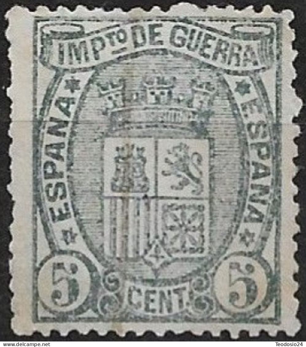 ESPAÑA 1875 - Escudo De España Sello  5 C. Edifil  154 - Gebruikt