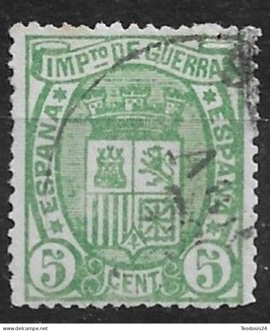 ESPAÑA 1875 - Escudo De España Sello  5 C. Edifil  154 - Gebruikt