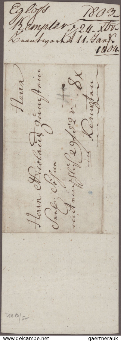 Altdeutschland - Vorphila: 1777/1831, ZUMSTEIN-KORREPONDENZ: Mehr Als 170 Briefe - Préphilatélie