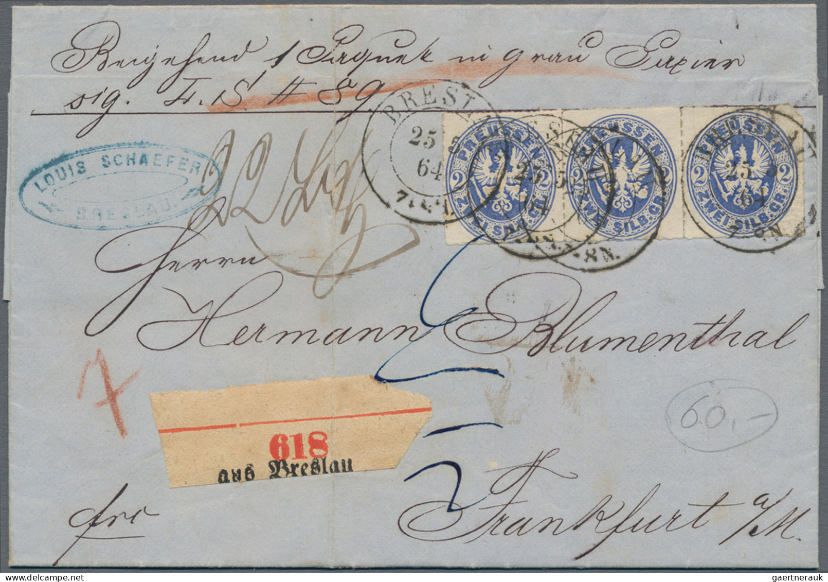 Altdeutschland: 1811/1912, umfangreicher Bestand von insg. ca. 160 Briefen, eini