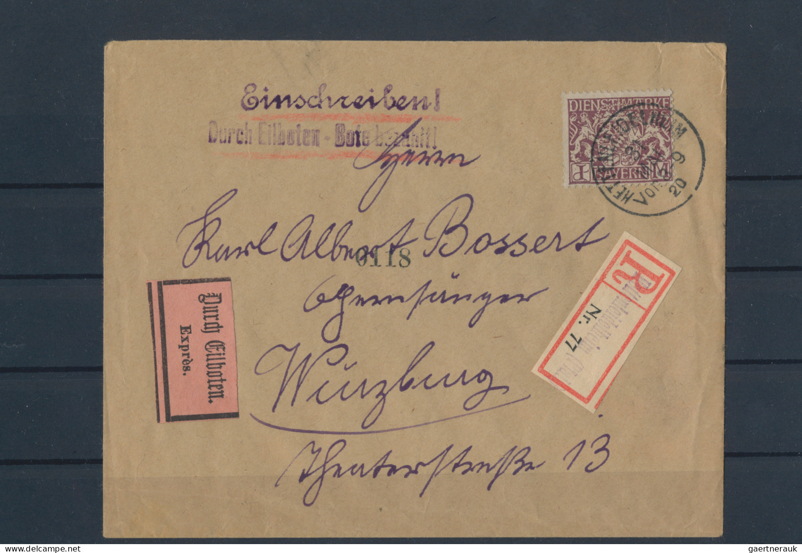 Bayern - Marken Und Briefe: 1870/1920, Posten Auf Steckkarten In Beiden Erhaltun - Other & Unclassified