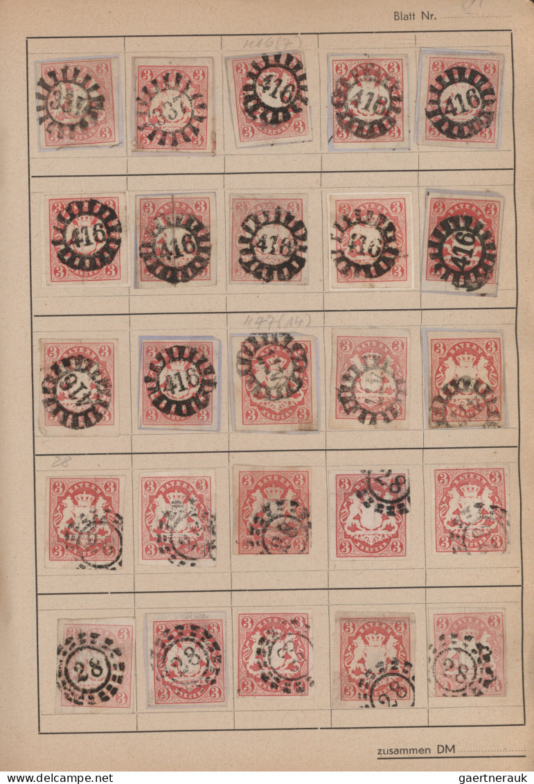 Bayern - Marken Und Briefe: Markenbestand Aus Altem Händlerlager In Alben Und Au - Other & Unclassified