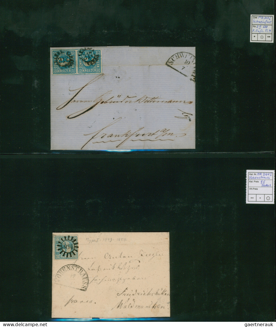 Bayern - Geschlossene Mühlradstempel: 1855/1865 (ca.), Sammlung Von Ca. 70 Brief - Other & Unclassified