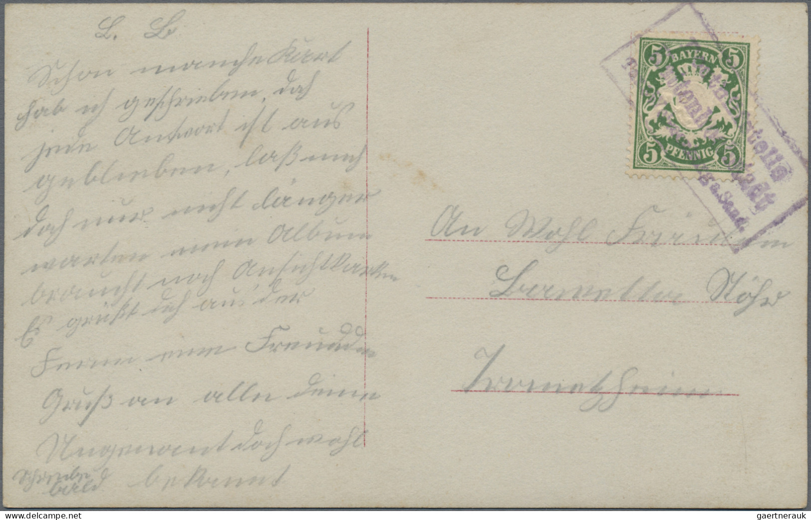 Bayern - Postablagestempel: 1900/1919, POSTHILFSSTELLENSTEMPEL, umfangreiche Sam