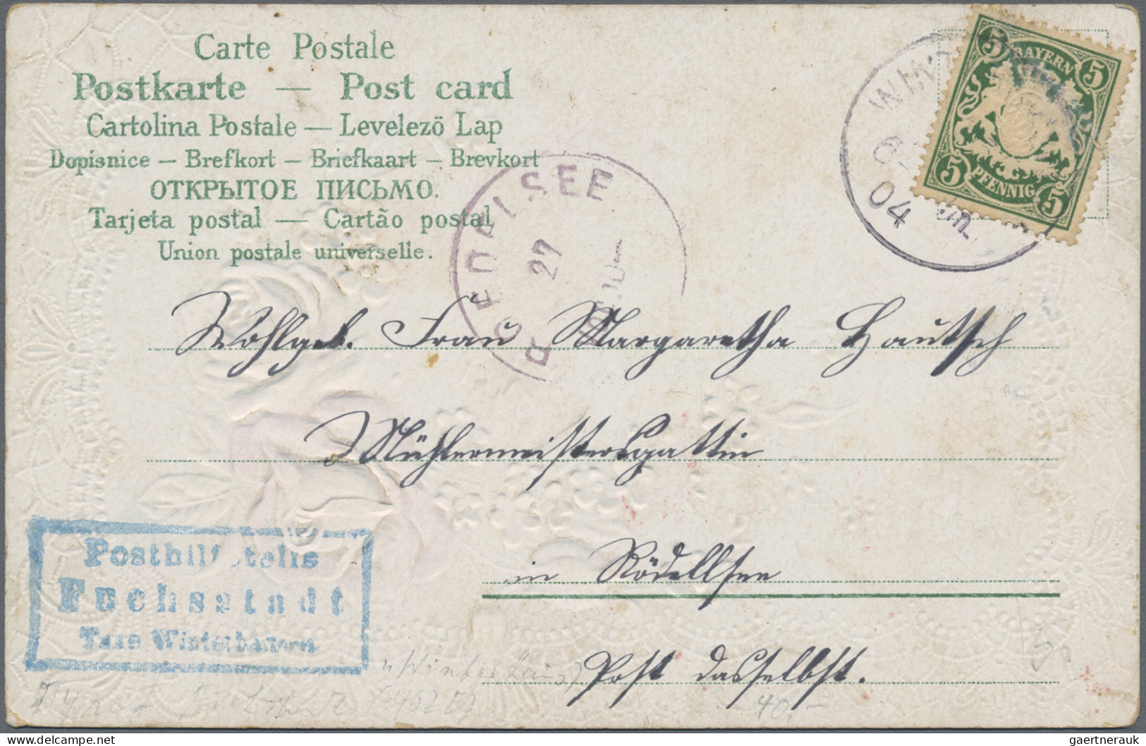 Bayern - Postablagestempel: 1900/1919, POSTHILFSSTELLENSTEMPEL, umfangreiche Sam