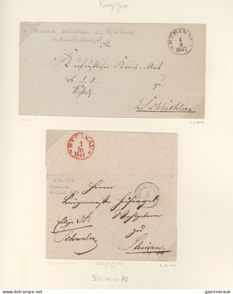 Thurn & Taxis - Vorphilatelie: 1840/59, Briefsammlung In 2 Bänden Auf Selbstgest - Préphilatélie
