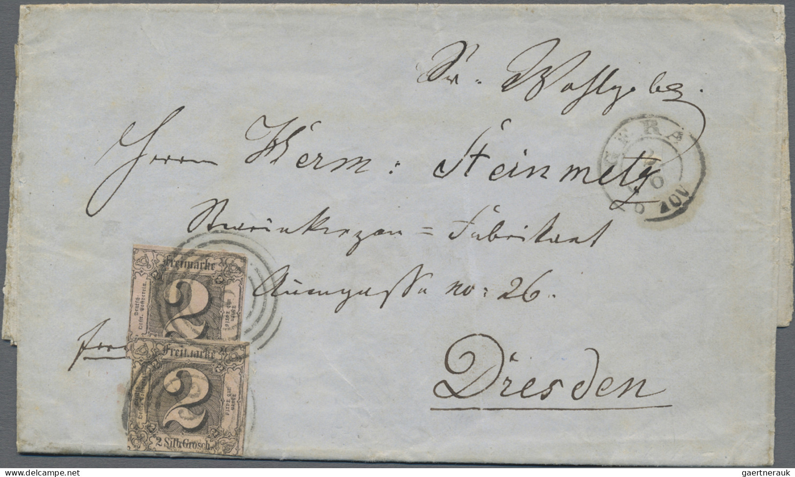 Thurn & Taxis - Marken Und Briefe: 1817/65 (ca.), Interessante Kollektion Von Vo - Sonstige & Ohne Zuordnung