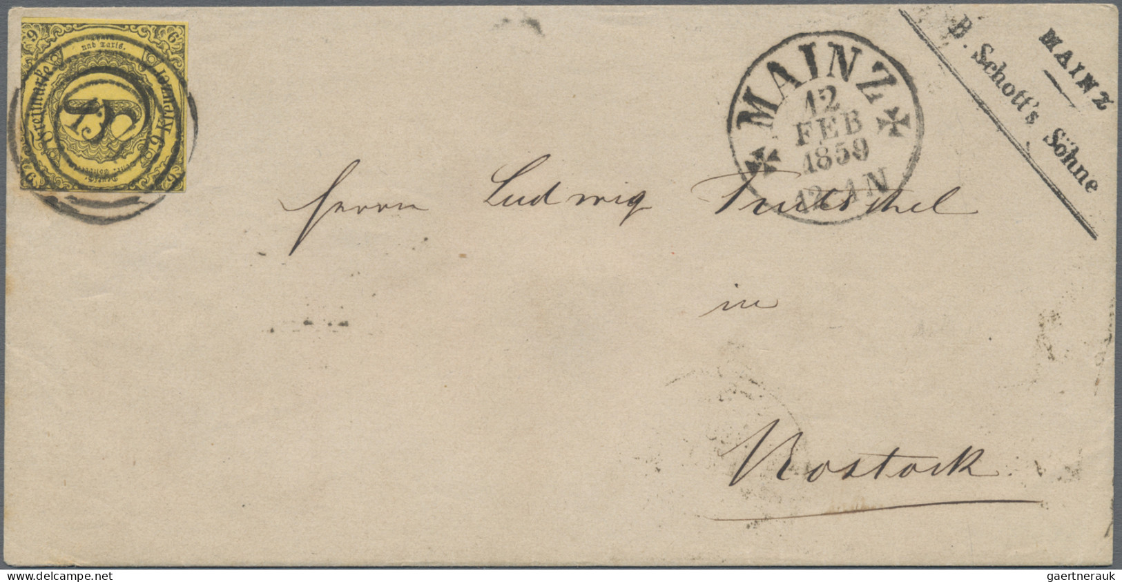 Thurn & Taxis - Marken und Briefe: 1817/65 (ca.), interessante Kollektion von Vo