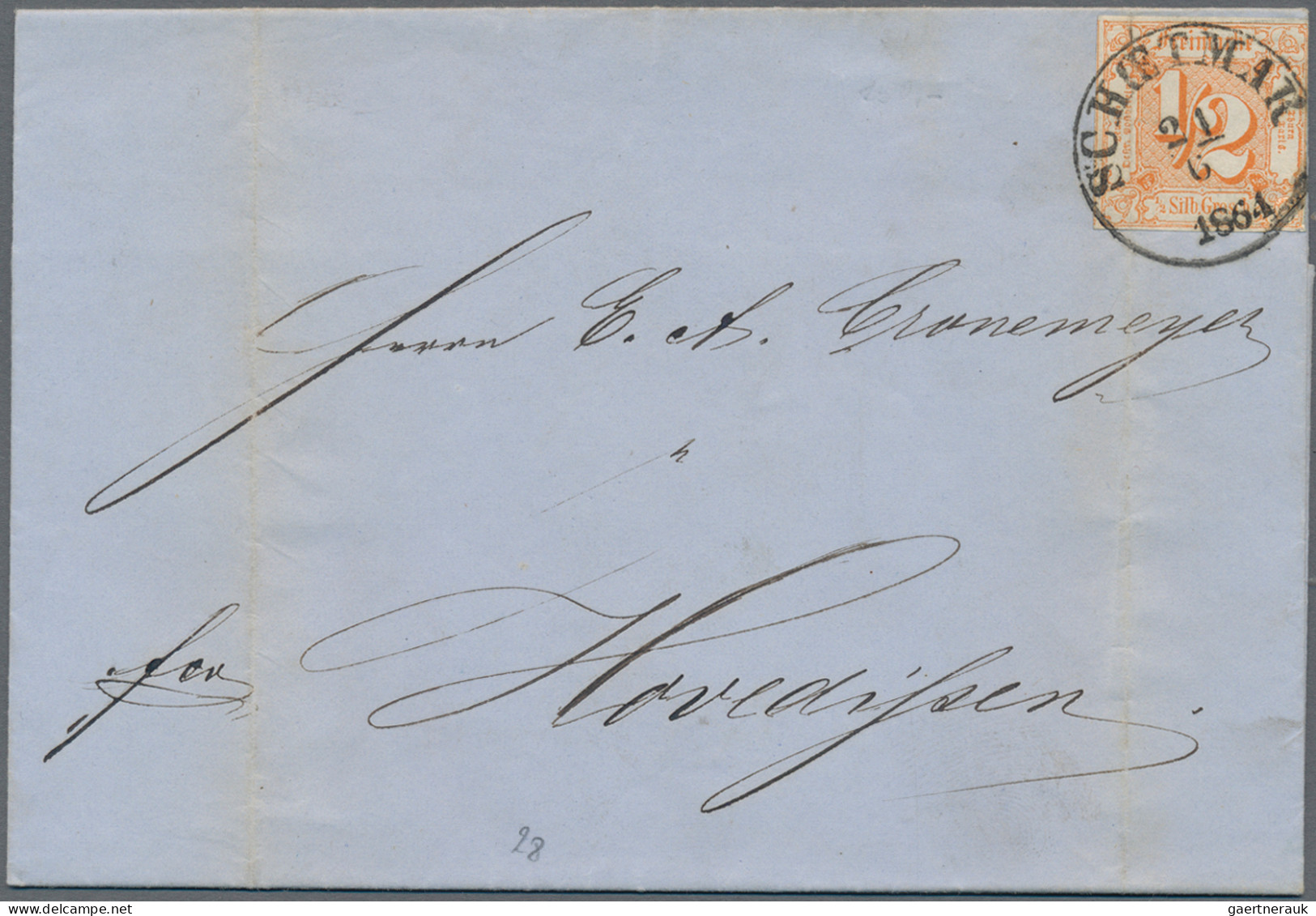 Thurn & Taxis - Marken und Briefe: 1852/1881 (ca.): Abwechslungsreicher Posten v