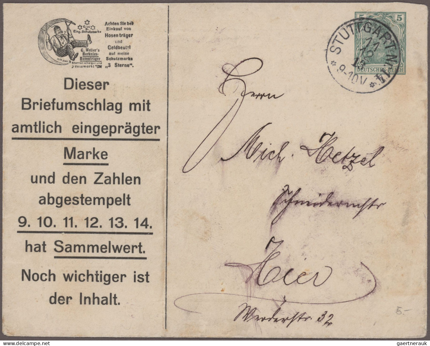 Württemberg - Marken Und Briefe: 1800/1940 Ca., Interessanter Posten Ab Vorphila - Autres & Non Classés