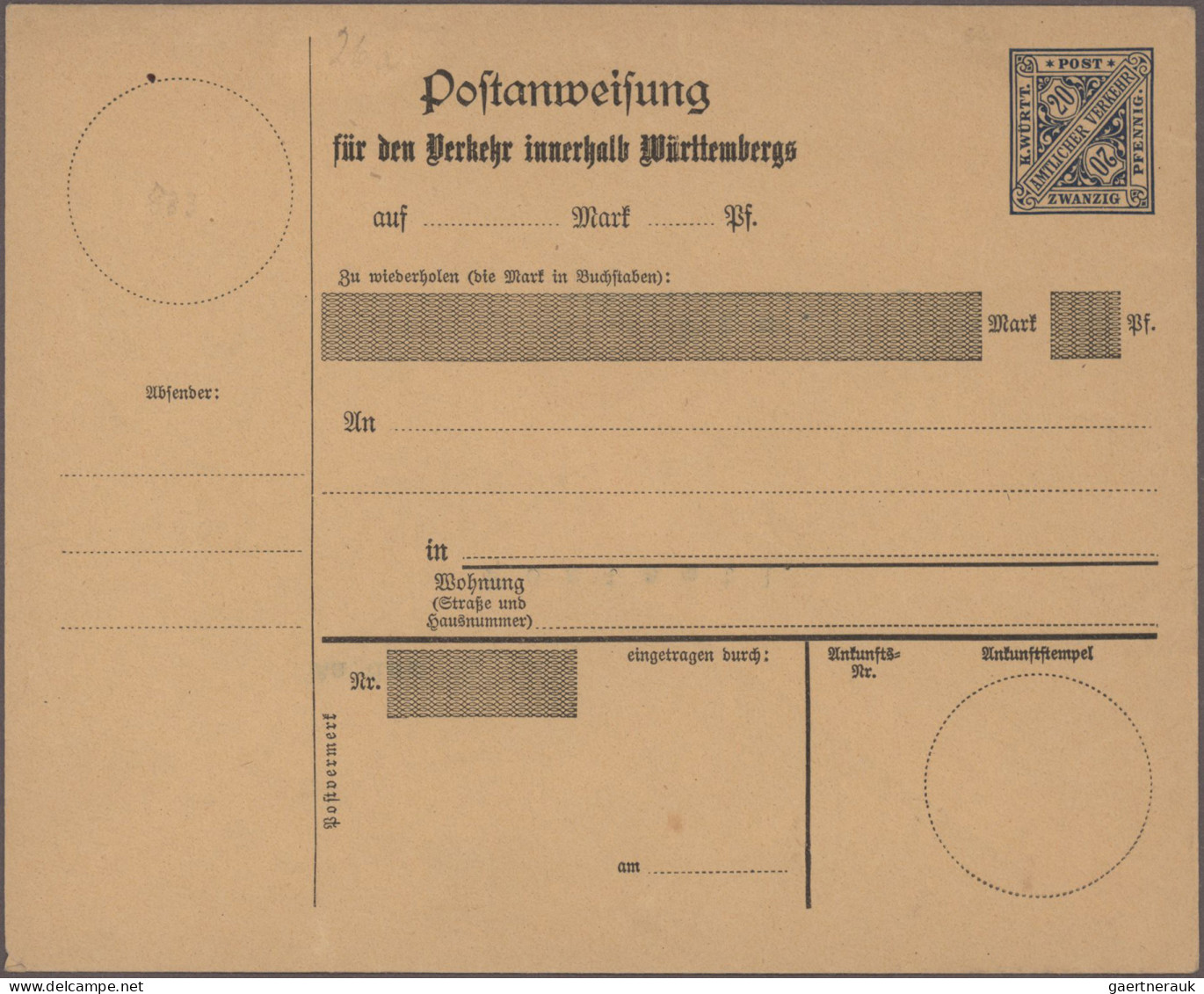 Württemberg - Ganzsachen: 1875/1920, Umfangreicher Posten Von Ca. 440 Ungebrauch - Otros & Sin Clasificación