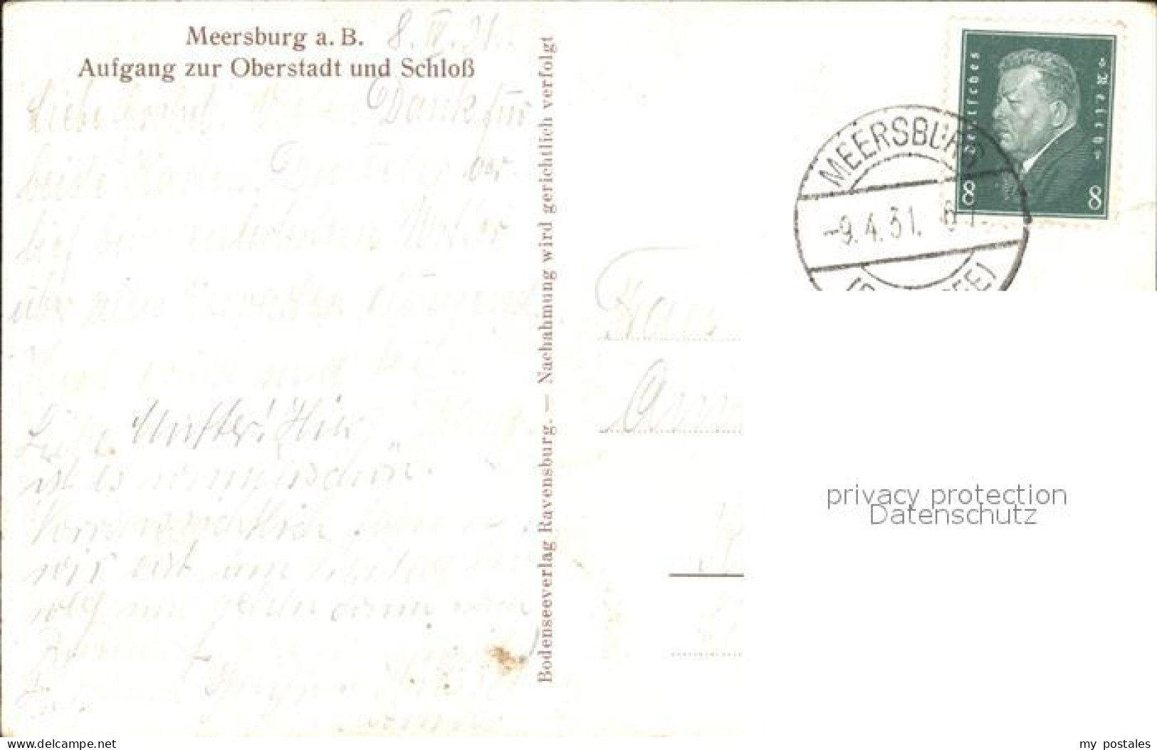 72205513 Meersburg Bodensee Aufgang Zur Oberstadt Und Schloss Meersburg - Meersburg