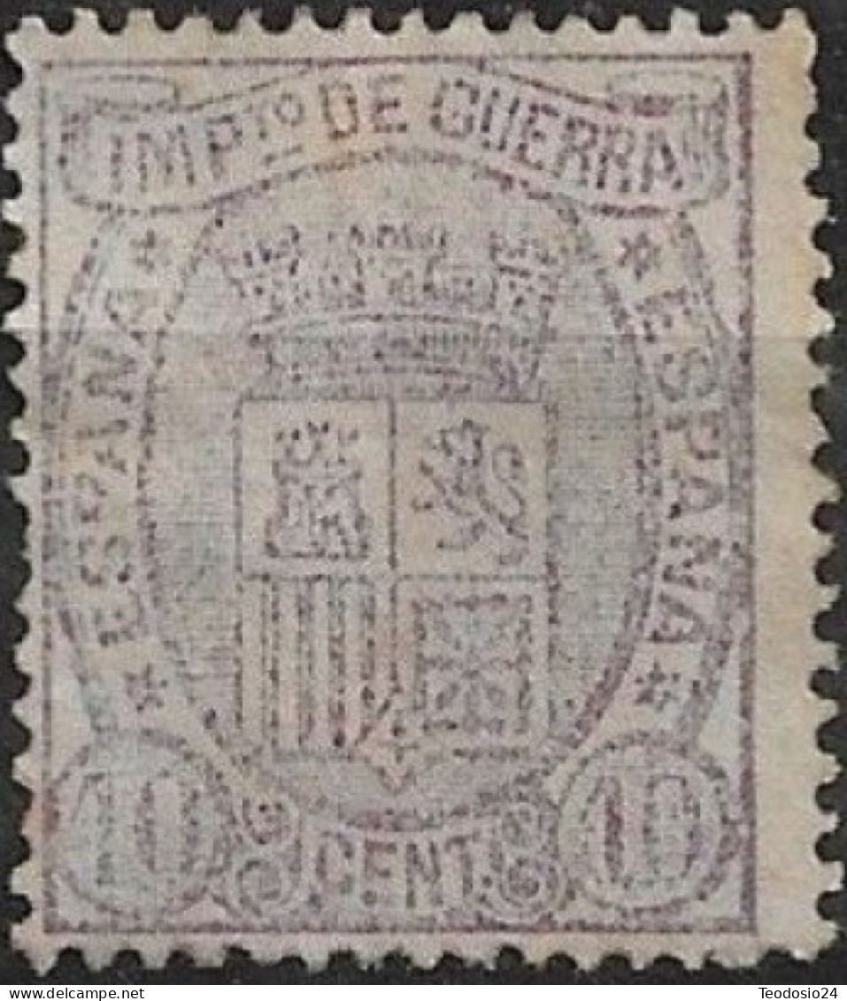 ESPAÑA 1875 - Escudo De España Sello  10 C. Edifil  155 (0) - Gebruikt