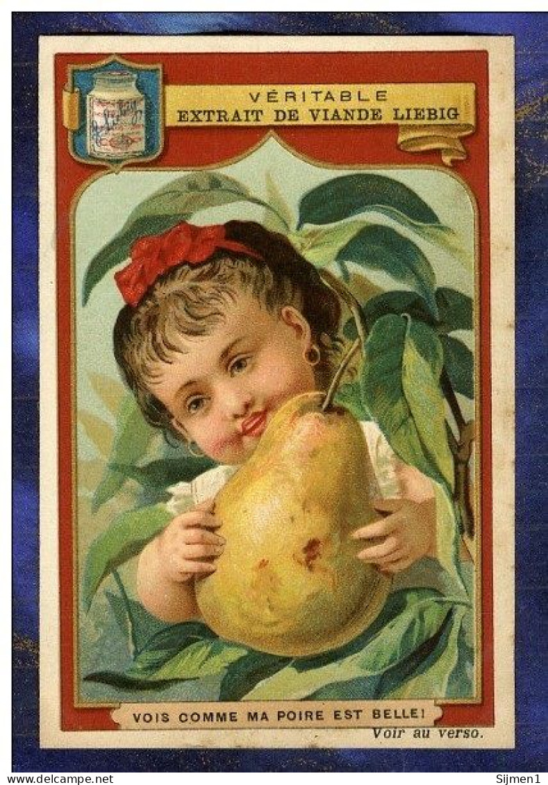 Série 6 Chromos Liebig Set S175 Enfants & Fruits & Children Old Trade Cards 1886 Chromo Old Trade Card - Liebig