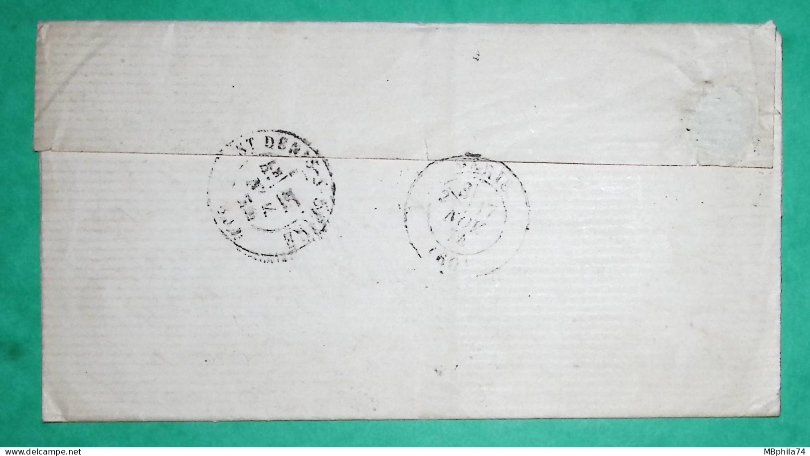 N°60C GC 2062 LIVRY SEINE ET OISE POUR ST DENIS SEINE 1874 LETTRE COVER FRANCE - 1849-1876: Période Classique