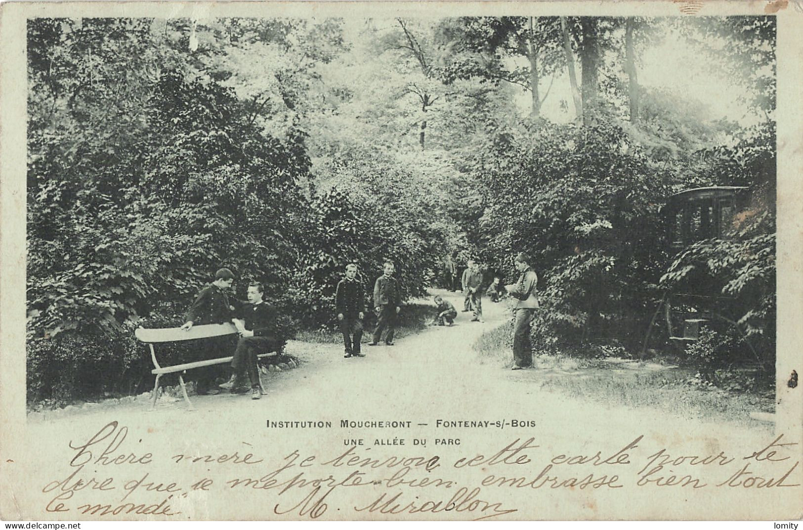 94 Fontenay Sous Bois Institution Moucheront Une Allée Du Parc CPA - Fontenay Sous Bois