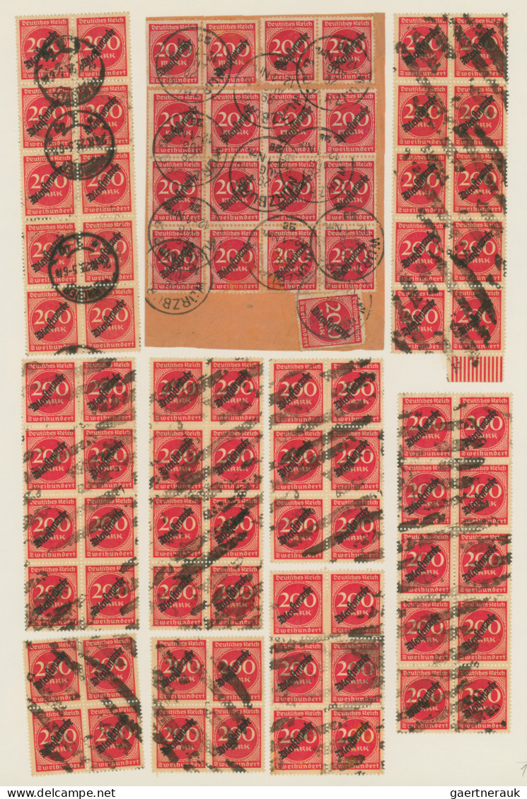 Deutsches Reich - Inflation: 1922/1923, Dienstmarken-Inflations-Ausgaben, Reichh - Collections