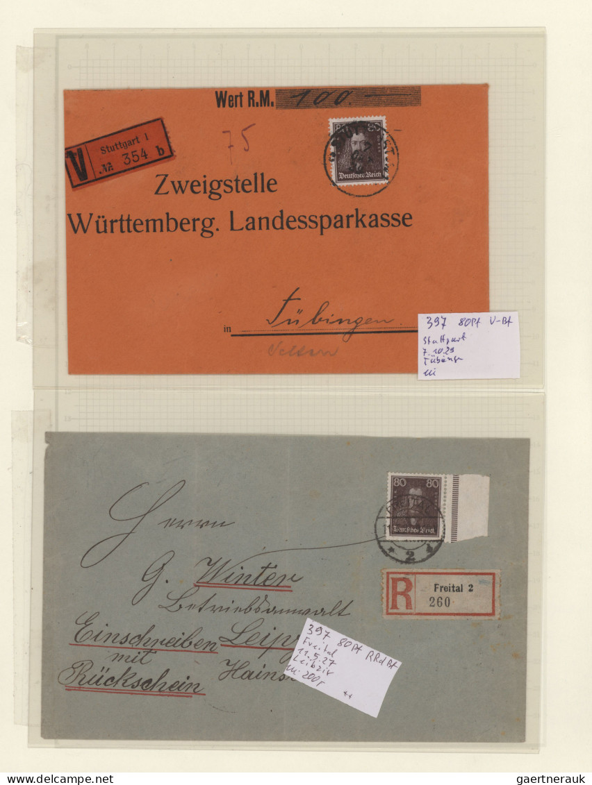 Deutsches Reich - Weimar: 1926, Berühmte Deutsche: Interessante Sammlung Von Ca. - Collections