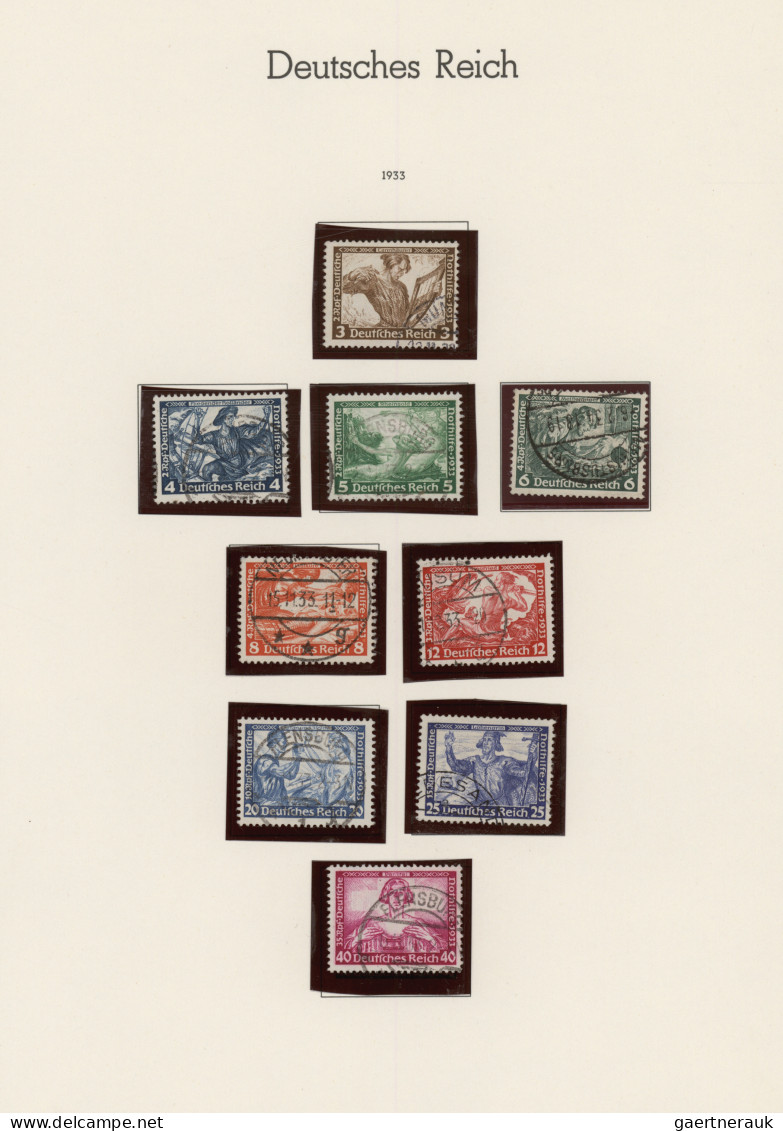 Deutsches Reich - 3. Reich: 1933 - 1945, Interessante Gestempelte Sammlung Auf A - Used Stamps