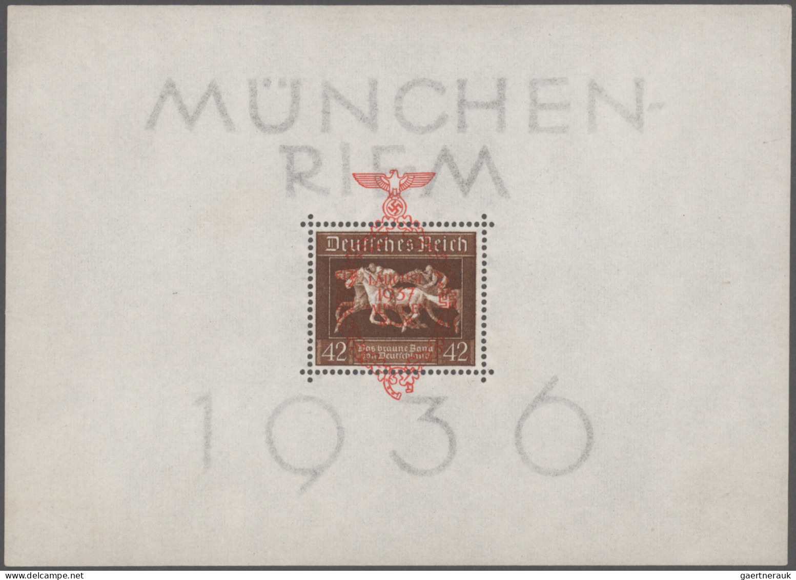 Deutsches Reich - 3. Reich: 1933/45, Posten Von Mehreren Hundert Marken, Teils M - Unused Stamps