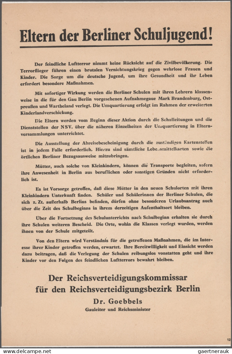 Deutsches Reich - 3. Reich: 1935/1944, "Die Hitler-Jugend Im Dritten Reich", Sam - Cartas & Documentos