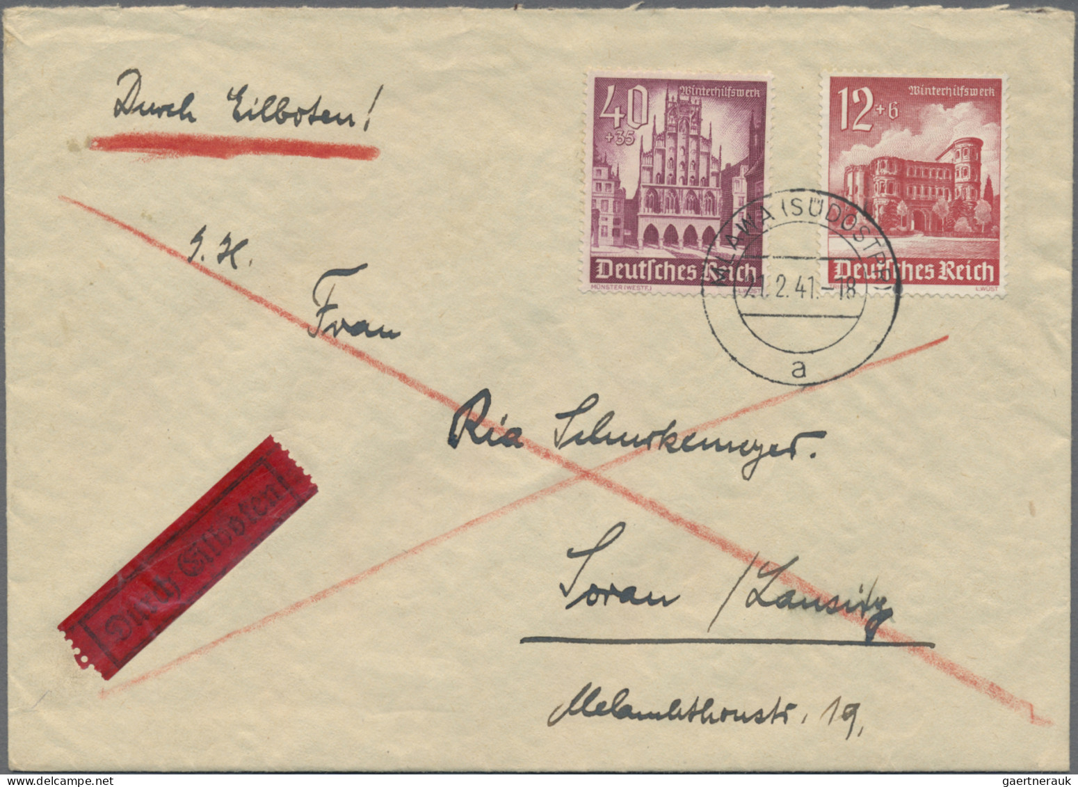 Deutsches Reich - 3. Reich: 1938/1944, Partie Von Ca. 160 Briefen Und Karten, Da - Cartas & Documentos
