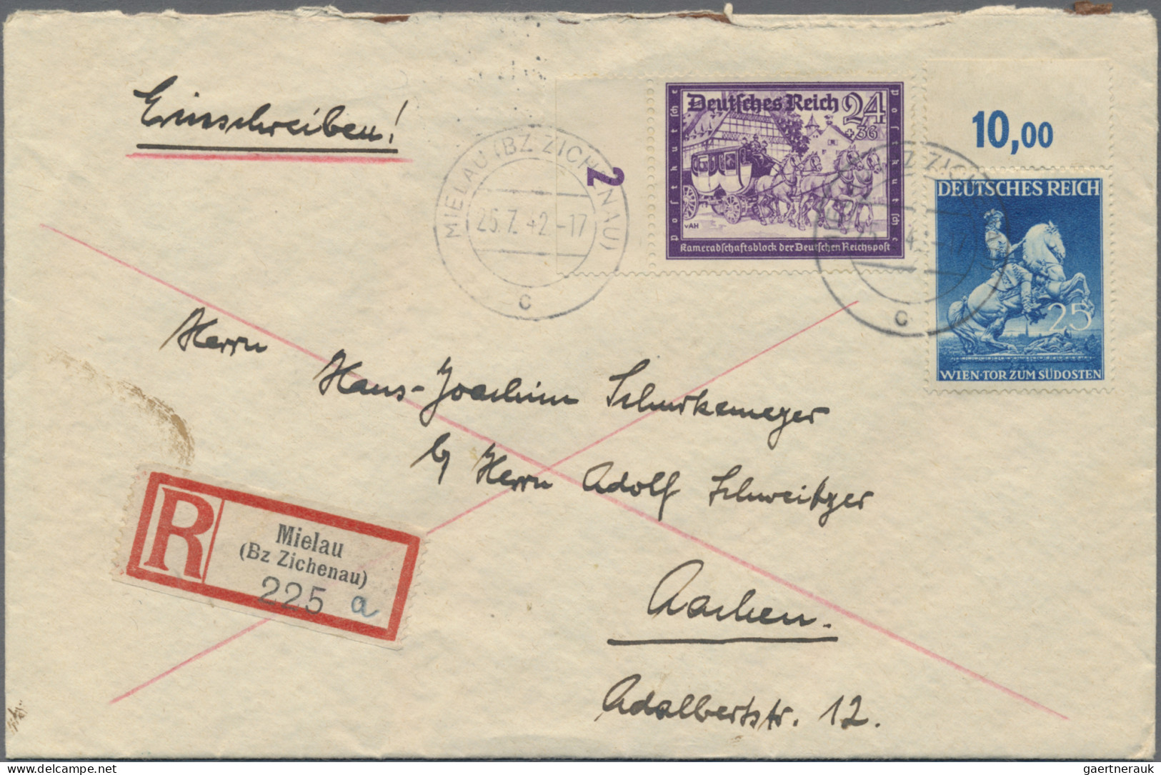 Deutsches Reich - 3. Reich: 1938/1944, Partie Von Ca. 160 Briefen Und Karten, Da - Cartas & Documentos