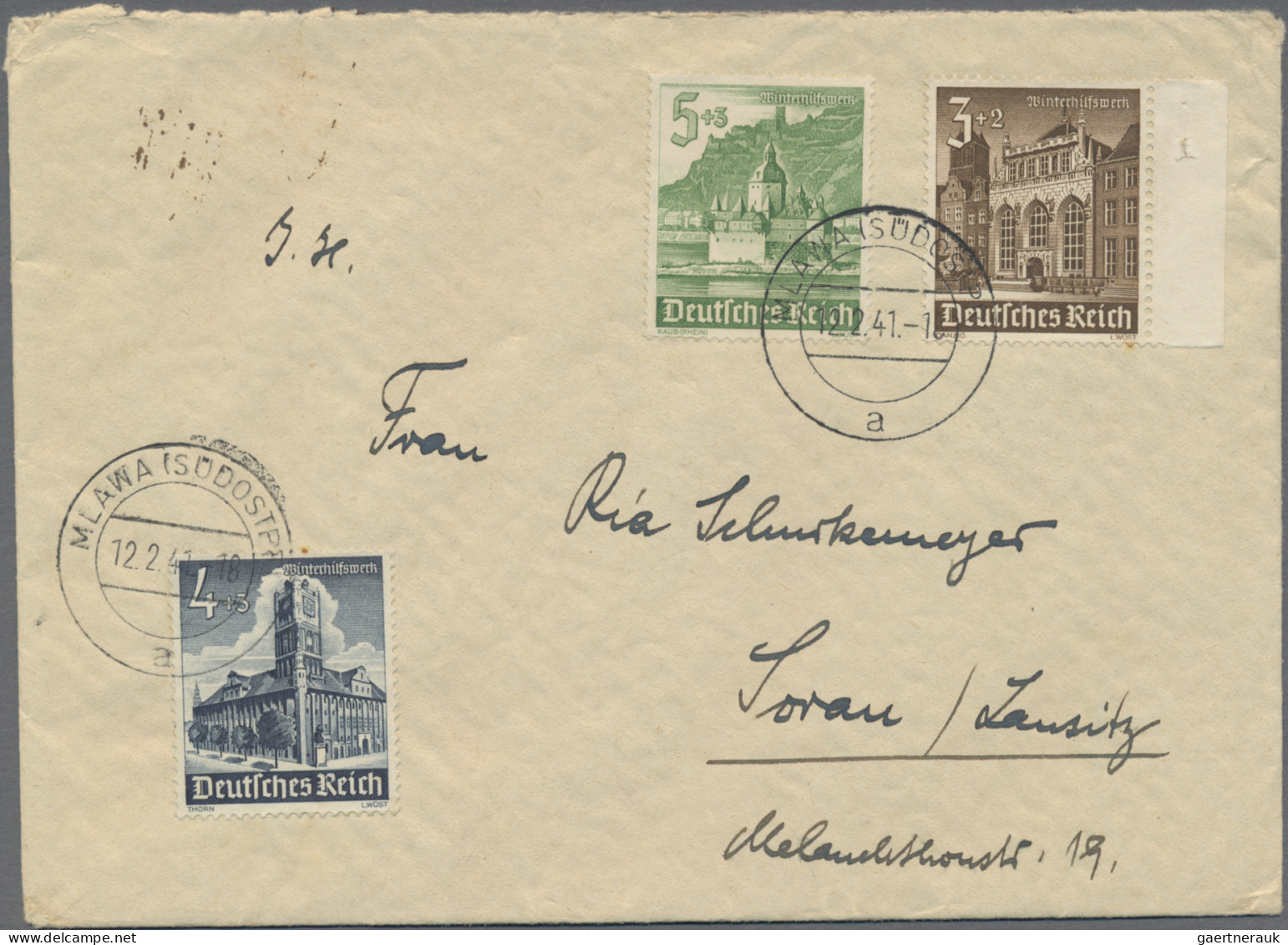 Deutsches Reich - 3. Reich: 1938/1944, Partie von ca. 160 Briefen und Karten, da