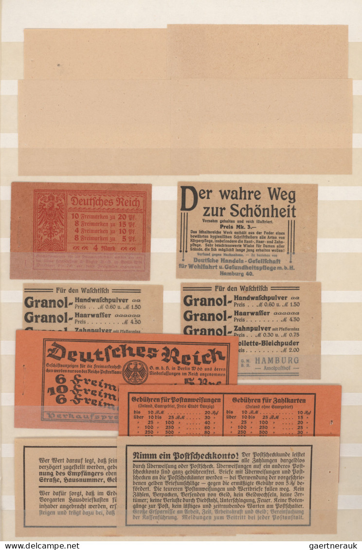 Deutsches Reich - Markenheftchen: 1912/1940 (ca.), Bestand Von Ca. 67 Markenheft - Markenheftchen