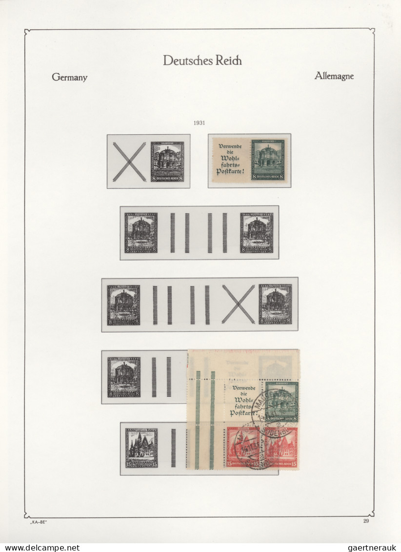 Deutsches Reich - Zusammendrucke: 1913-1941 Umfangreiche Sammlung Zusammendrucke - Se-Tenant