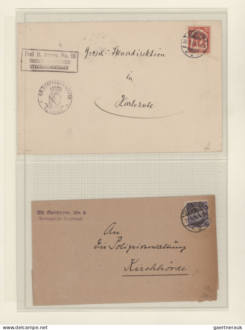 Deutsches Reich - Dienstmarken: 1874/1944, Schöne Partie Von Ca. 130 Einzelfrank - Officials