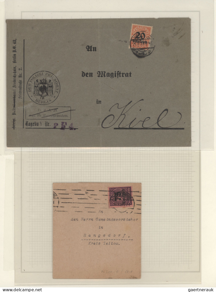 Deutsches Reich - Dienstmarken: 1874/1944, schöne Partie von ca. 130 Einzelfrank