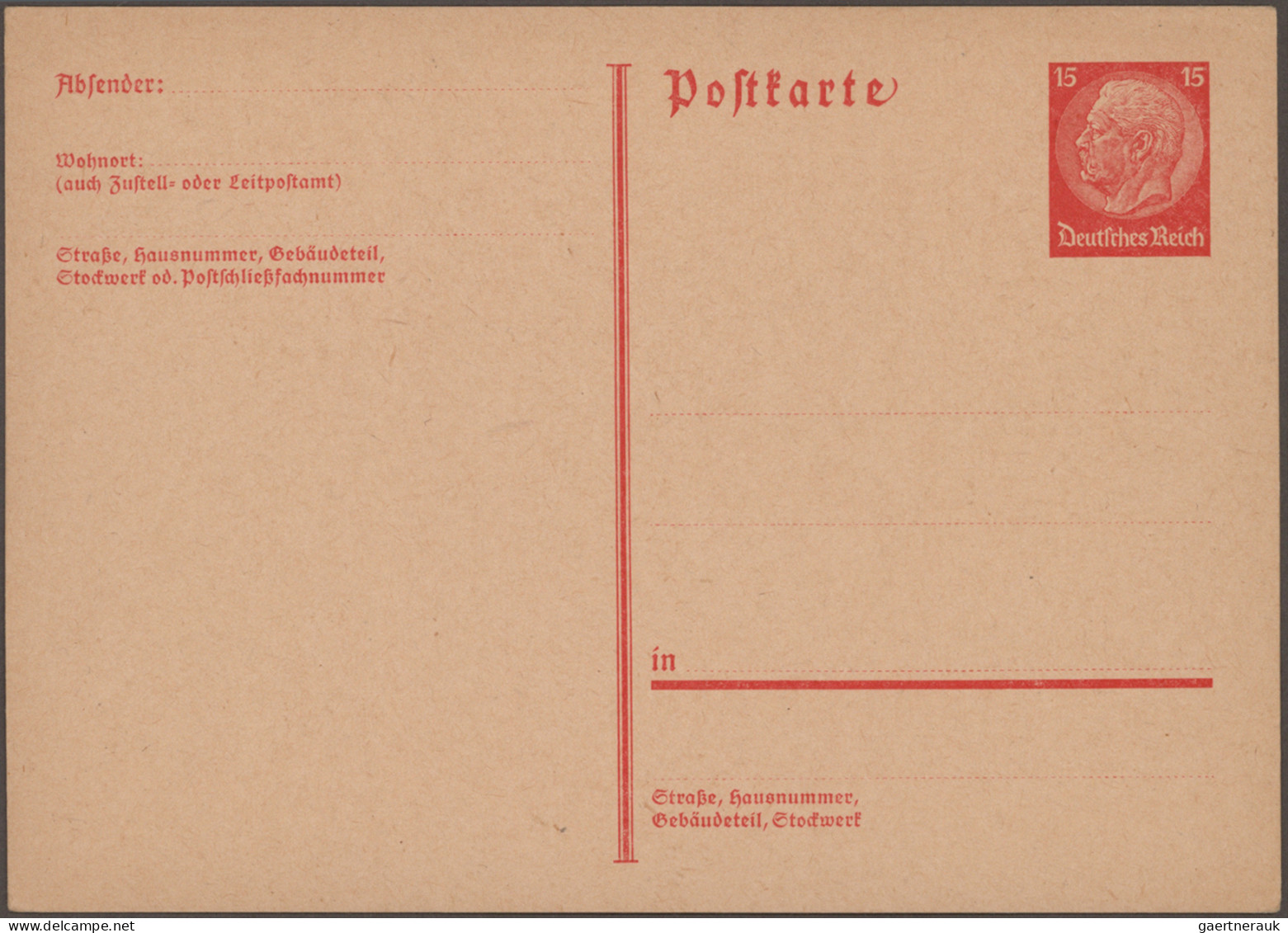 Deutsches Reich - Ganzsachen: 1921/1936, Sammlung von ca. 178 fast nur gebraucht